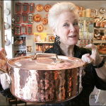 "We only have room for the best," says La Cuisine owner Nancy Purves Pollard, here with her favorite pot for cooking a chicken.