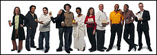 Local food entrepreneurs with their various products.